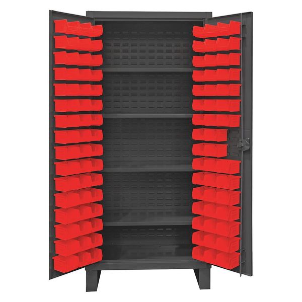 Super Duty Bin Cabinet,  36 in W,  78 in H,  24" D,  96 Bins