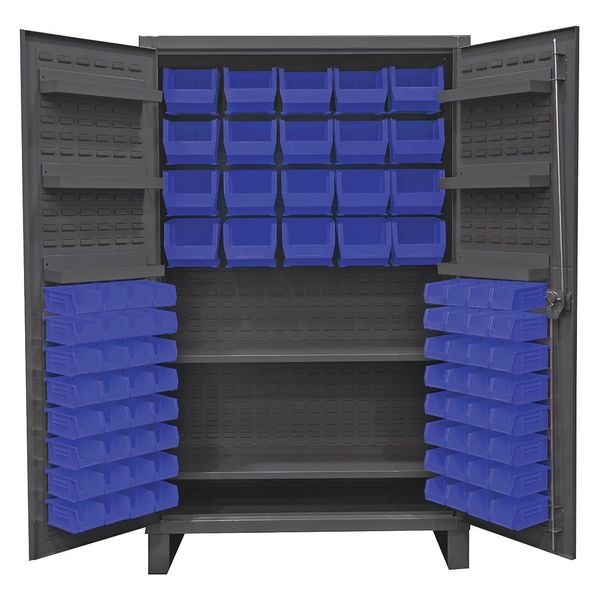 Super Duty Bin Cabinet,  48 in W,  78 in H,  24" D,  84 Bins