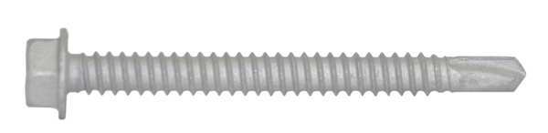 Self-Drilling Screw,  1/4" x 2 in,  Climaseal Steel Hex Head Hex Drive,  250 PK