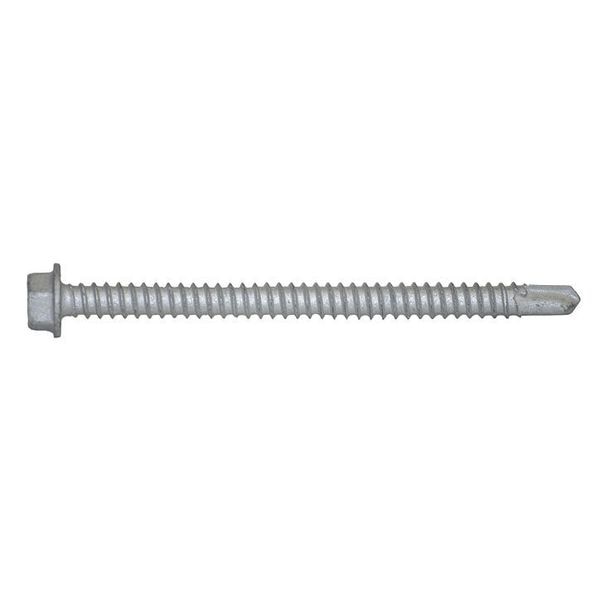 Self-Drilling Screw,  #12 x 3 in,  Climaseal Steel Hex Head External Hex Drive,  100 PK