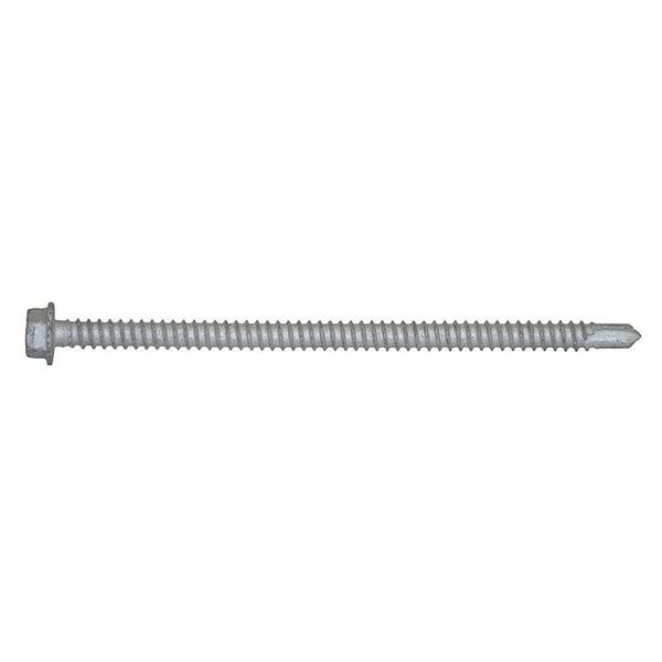 Self-Drilling Screw,  #12 x 4 in,  Climaseal Steel Hex Head External Hex Drive,  50 PK
