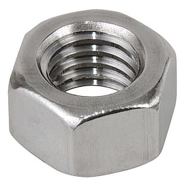 Hex Nut,  1/4"-20,  316 Stainless Steel,  Not Graded,  Plain,  7/32 in Ht
