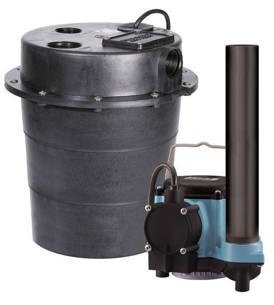 Sink Pump System, 1/3 HP, 115V, 9A, CI