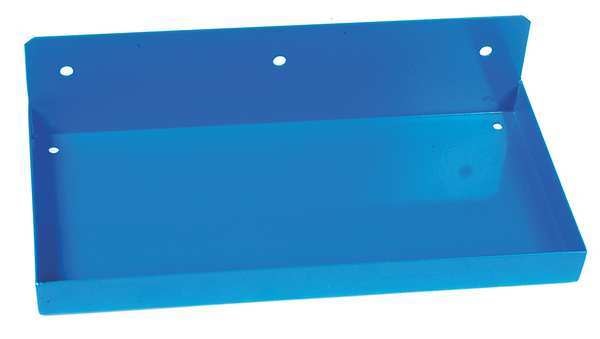 12 In. W x 6 In. D Blue Epoxy Coated Steel Shelf for 1/8 In. and 1/4 In. Pegboard