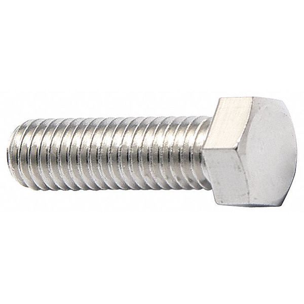 Not Graded,  3/8"-16 Hex Head Cap Screw,  NL-19 18-8 Stainless Steel,  1 in L,  25 PK
