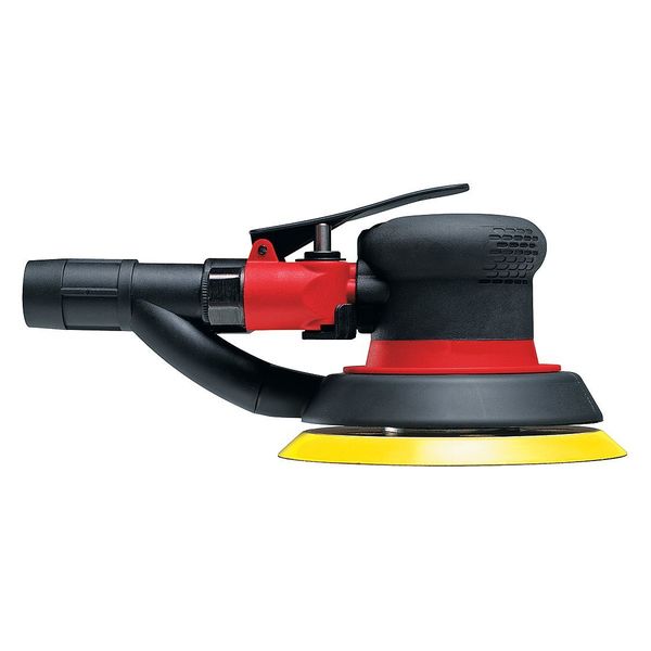 5 Inch Air Random Orbital Sander,  Self Vacuum,  Hook & Loop,  5 Pad Holes,  0.28 HP / 210 W - 12000 RPM
