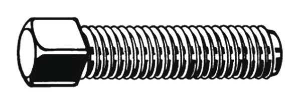 Square Head Bolt,  Steel,  Class 8.8,  Black Oxide,  M24-3.00 Thread Size,  80 mm Lg,  10 PK