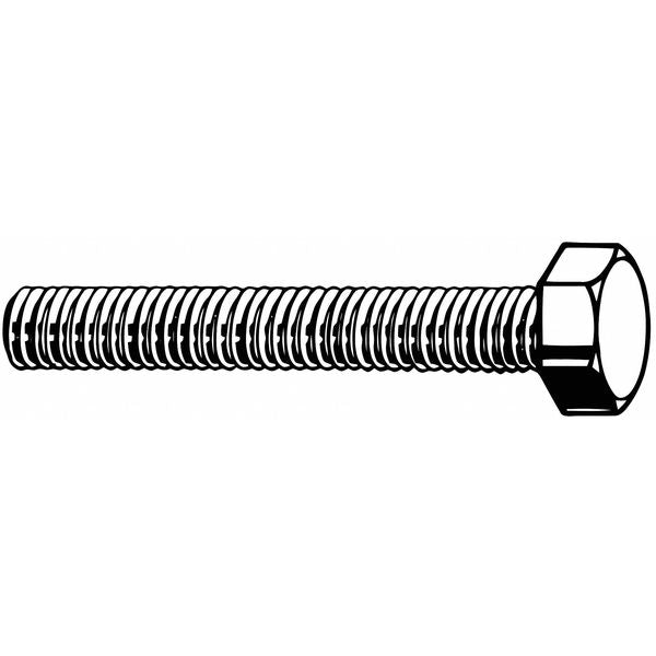 Grade 8,  3/4"-10 Hex Head Cap Screw,  Black Oxide Steel,  4 in L,  5 PK