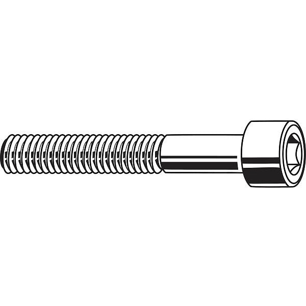 M12-1.75 Socket Head Cap Screw,  Black Oxide Steel,  25 mm L,  50 PK