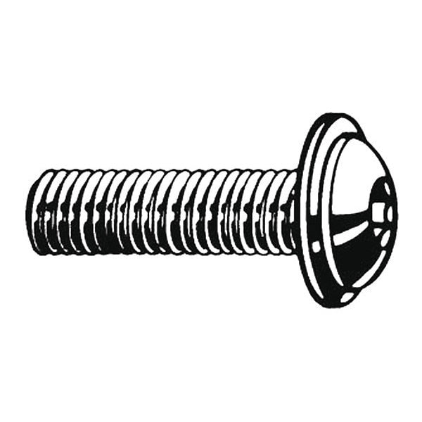 M6-1.00 Socket Head Cap Screw,  Zinc Plated Steel,  16 mm L,  100 PK