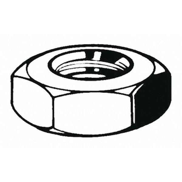 Thin Hex Nut,  M8-1.25,  A2 Stainless Steel,  Not Graded,  Plain,  4 mm Ht,  100 PK