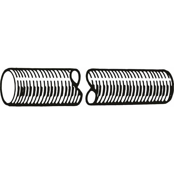 Fully Threaded Rod,  M16-1.5mm,  1 m,  Steel,  Class 4.8,  Zinc Plated Finish