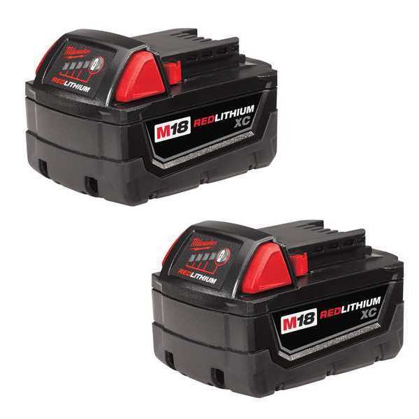 M18 18V REDLITHIUM Lithium-Ion XC Extended Capacity XC 3.0 Ah Battery 2-Pack