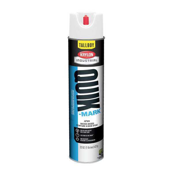 Inverted Marking Paint,  22 oz.,  Brilliant White,  Water -Based