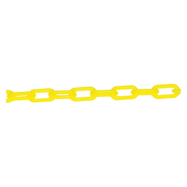 Plastic Chain, 1-1/2in x 500ft L, Yellow
