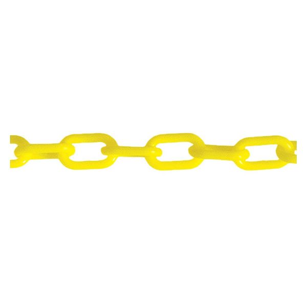 Plastic Chain, 2 in. x 500 ft. L, Yellow