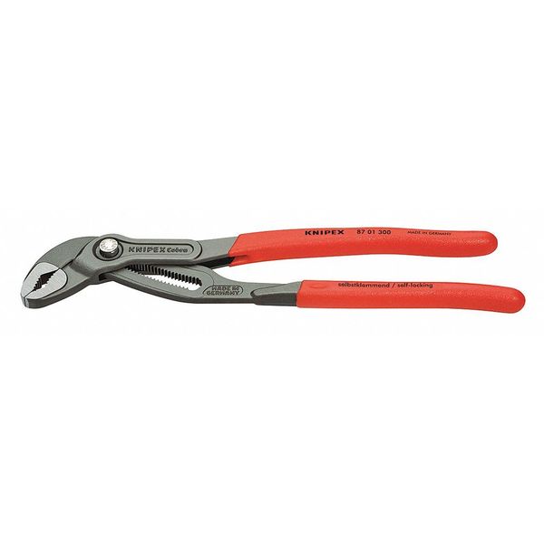 12 in Knipex Cobra V-Jaw Tongue and Groove Plier Serrated,  Plastic Grip