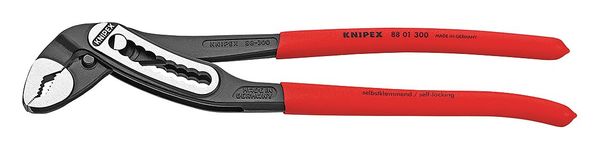 12 in Knipex Alligator V-Jaw Tongue and Groove Plier Serrated,  Plastic Grip