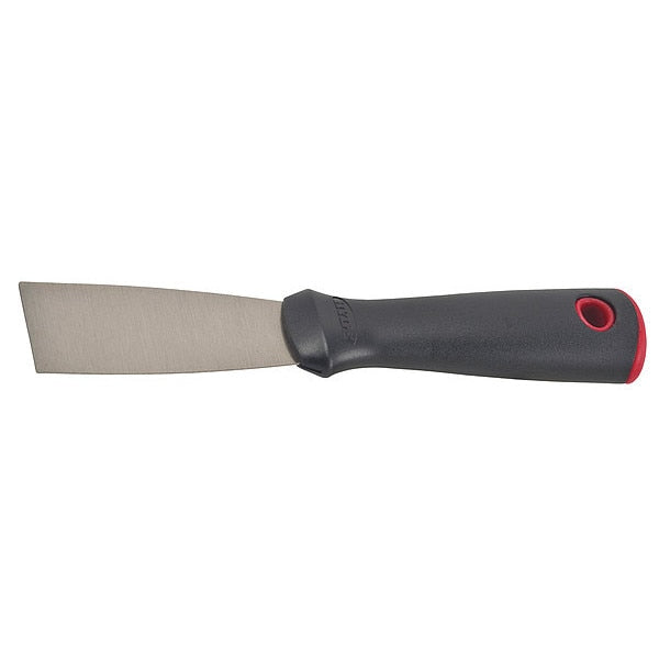 Putty Knife,  Length 7 1/2 in,  Blade Width 1 1/2 in,  Carbon Steel,  Black