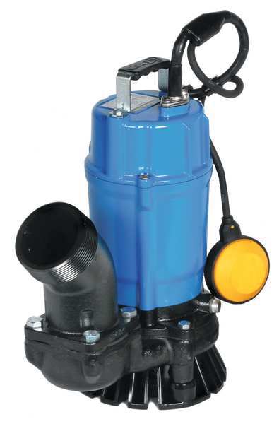 3" 1 HP Submersible Trash Pump with Ball Float Attached