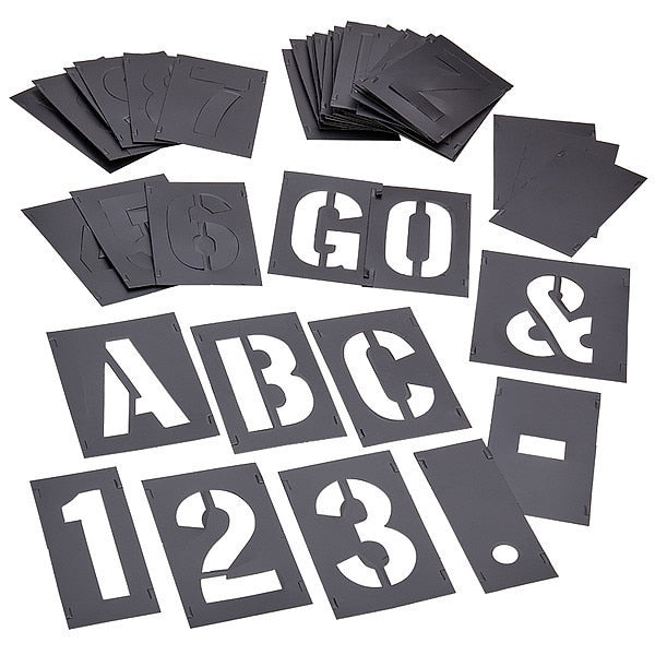 Stencil Set 3IN 46 Pieces Interlocking