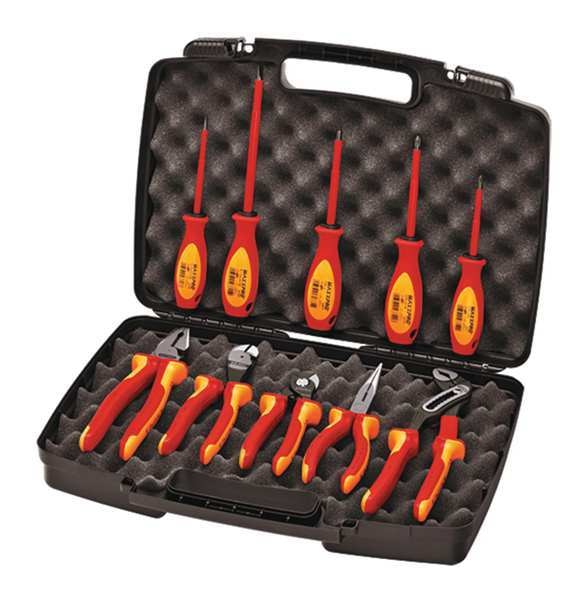 Insulated Tool Set, Hard Case, 10-Pc