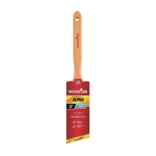 2" Angle Sash Paint Brush,  Micro Tip Bristle,  Wood Handle