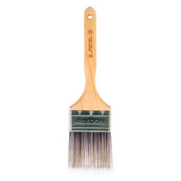 3" Flat Sash Paint Brush,  Nylon/Polyester Bristle,  Wood Handle