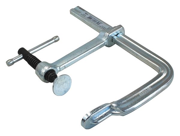 6 in Bar Clamp Steel Handle and 4 3/4 in Throat Depth