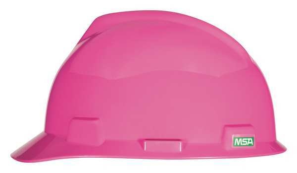 Front Brim Hard Hat,  Type 1,  Class E,  Pinlock (4-Point),  Hot Pink