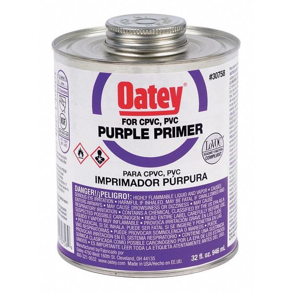 PVC Primer, Purple, 32 oz.