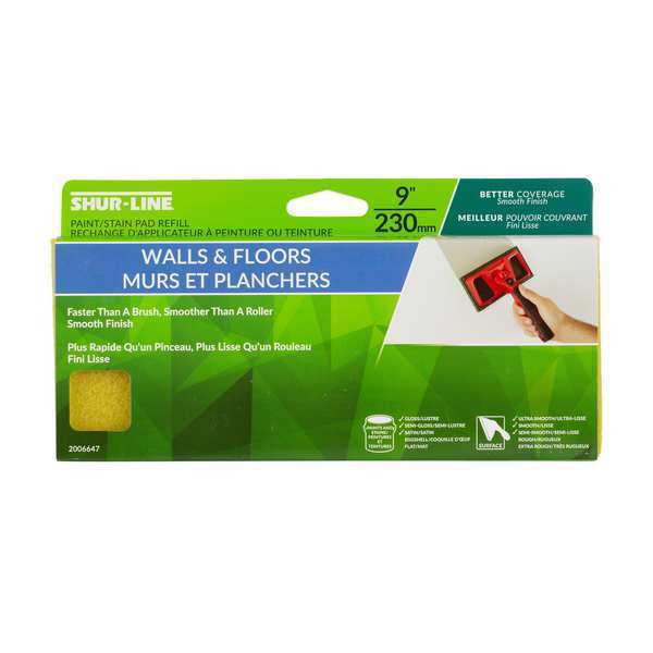 Paint Pad Refill, 3-3/4 x 9, Plastic, Green