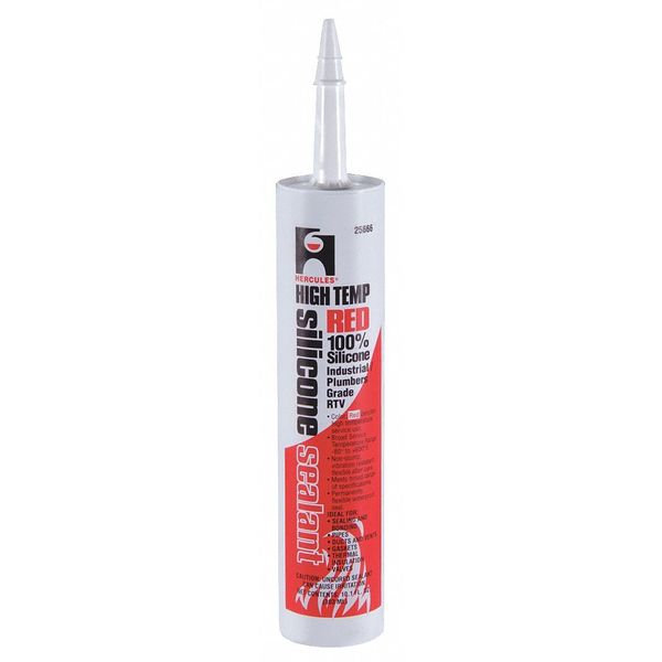 Sealant,  10.1 oz,  Cartridge,  Red,  Silicone Base