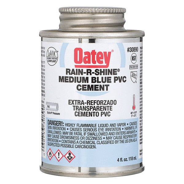 PVC Cement,  Blue,  4 oz.