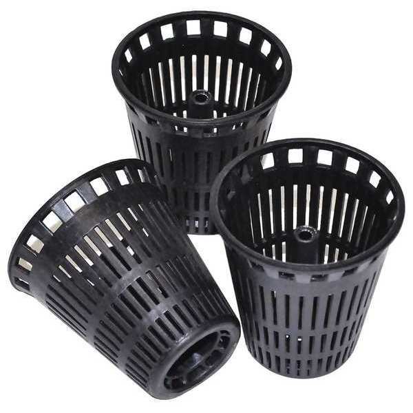 Shower Drain Refill Baskets, Plstic, Black