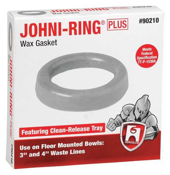 Toilet Bowl Ring,  Standard,  Wax,  3in-4in