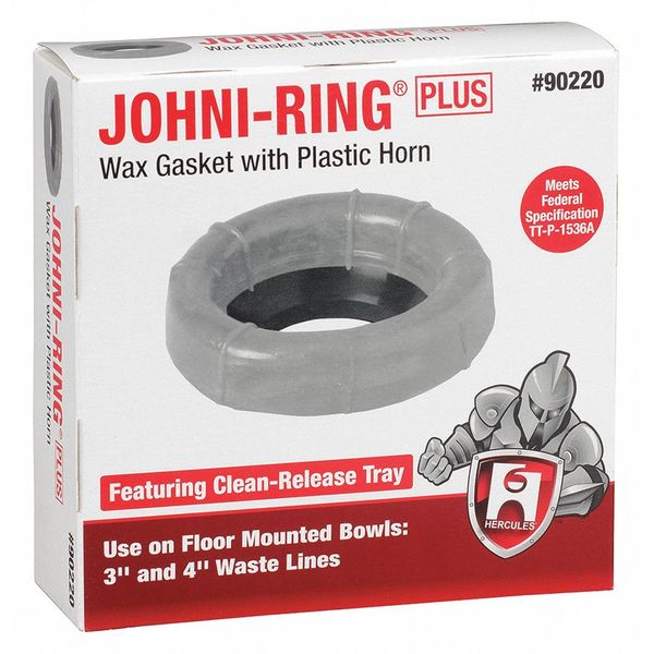 Toilet Bowl Ring,  Wax,  3in to 4in