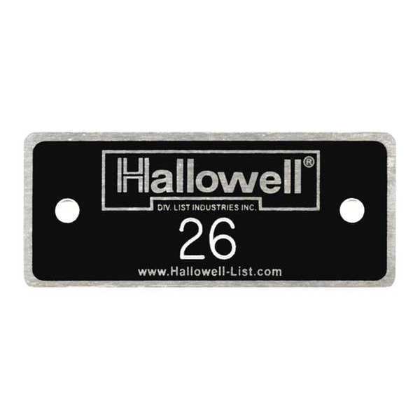 Number Plate, Numbers 26 to 50, Aluminum