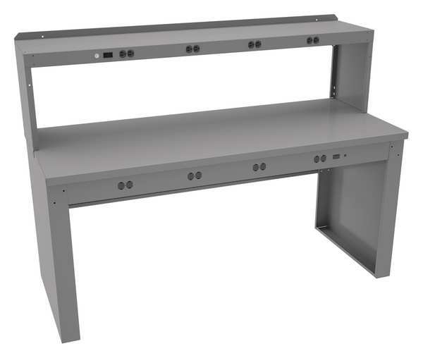 Electronic Work Bench,  Steel,  72" W,  33-1/2" Height,  1800 lb.,  Panel