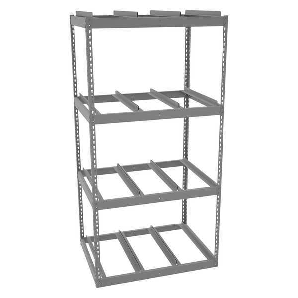 Record Archive Shelving,  30"D x 42"W x 84"H,  4 Shelves,  Steel