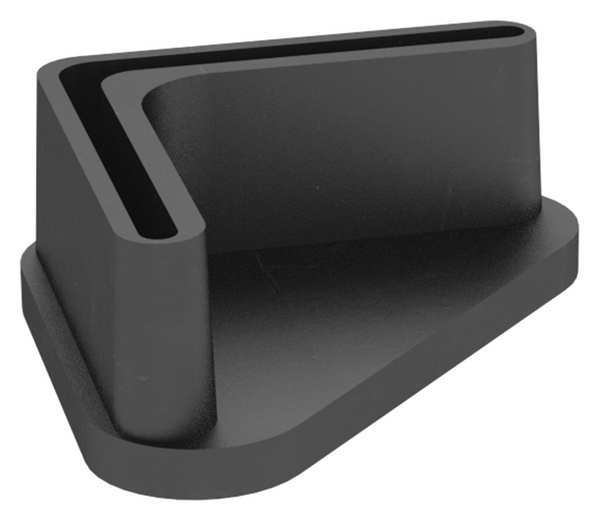 Footplate for Shelving,  1-1/2"D x 1-1/2"W x 3/4"H,  Nylon