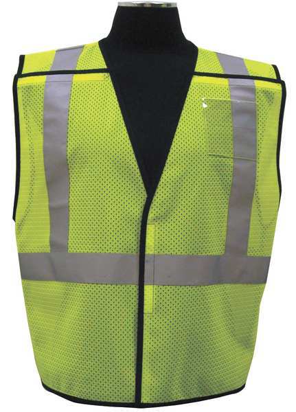 L/XL Class 2 High Visibility Vest,  Lime