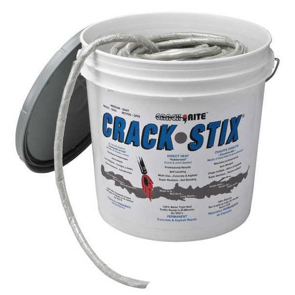 Crack Filler 10 lb,  Pail,  Crack Rite,  Acrylic Latex,  Gray