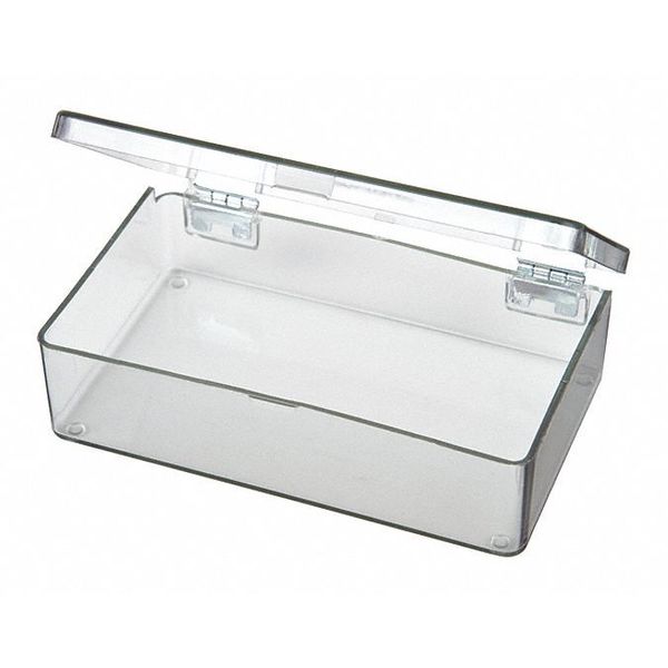 Storage Box with 1 compartments,  Plastic,  1 1/16 in H x 2-5/8 in W