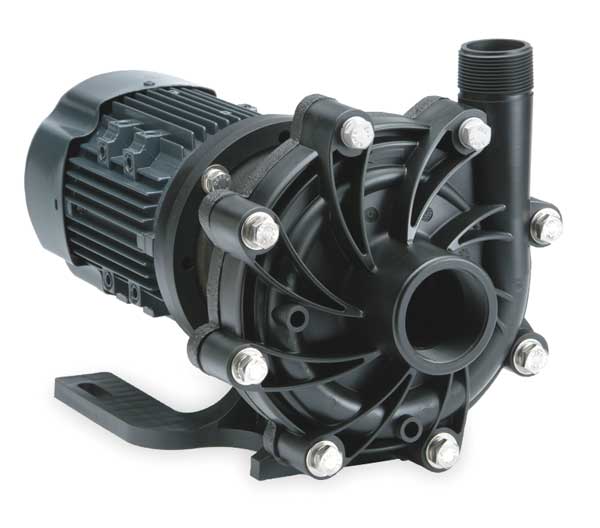 2 HP PVDF Magnetic Drive Pump 208-230/460V 2" FNPT