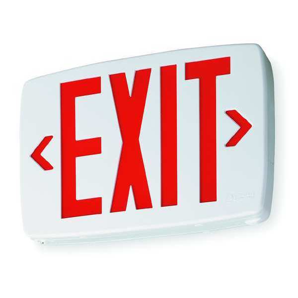Exit Sgn, Thrmplstc, Wht, 11 3/4in, 1W