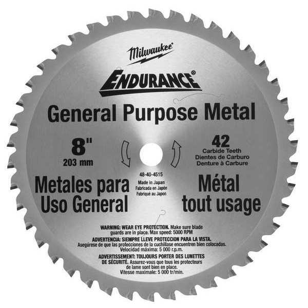 8 in Metal & Stainless Cutting Circular Saw Blade (5/8 in Arbor)