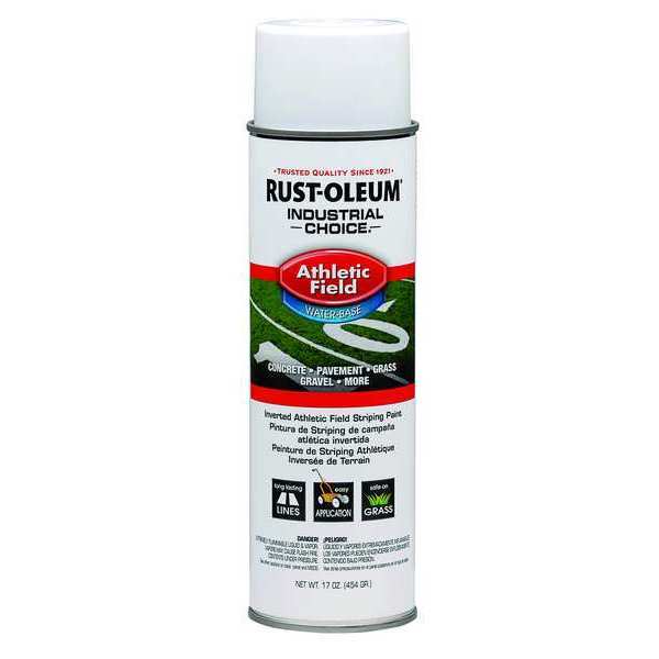 Athletic Field Striping Paint,  17 oz.,  White,  Water -Based