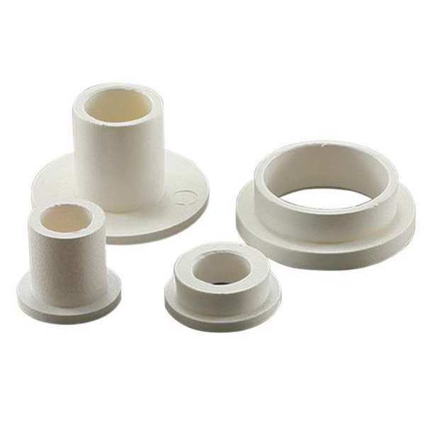 Shoulder Washer,  Fits Bolt Size #8 Nylon,  Natural Finish,  40 PK