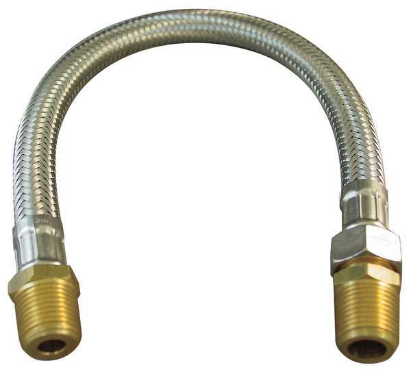 Flexible Hose Assy, 1/2 In, 24 In L, EPDM